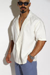 Double-Breasted Linen