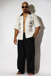 Embroidered Tropical Resort