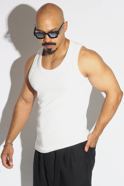 Heavyweight Sculpting Ribbed Tank Top