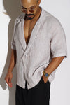 Double-Breasted Linen