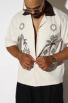 Embroidered Tropical Resort