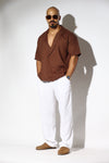 Double-Breasted Linen