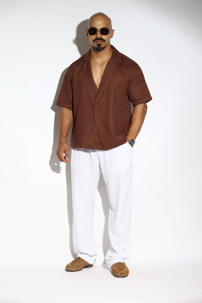 Double-Breasted Linen