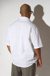 Dual Chest Pocket Short-Sleeve Linen-Blend Shirt