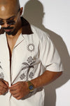 Embroidered Tropical Resort