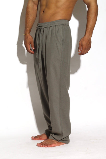 Drawstring Relaxed-Fit Linen Trousers